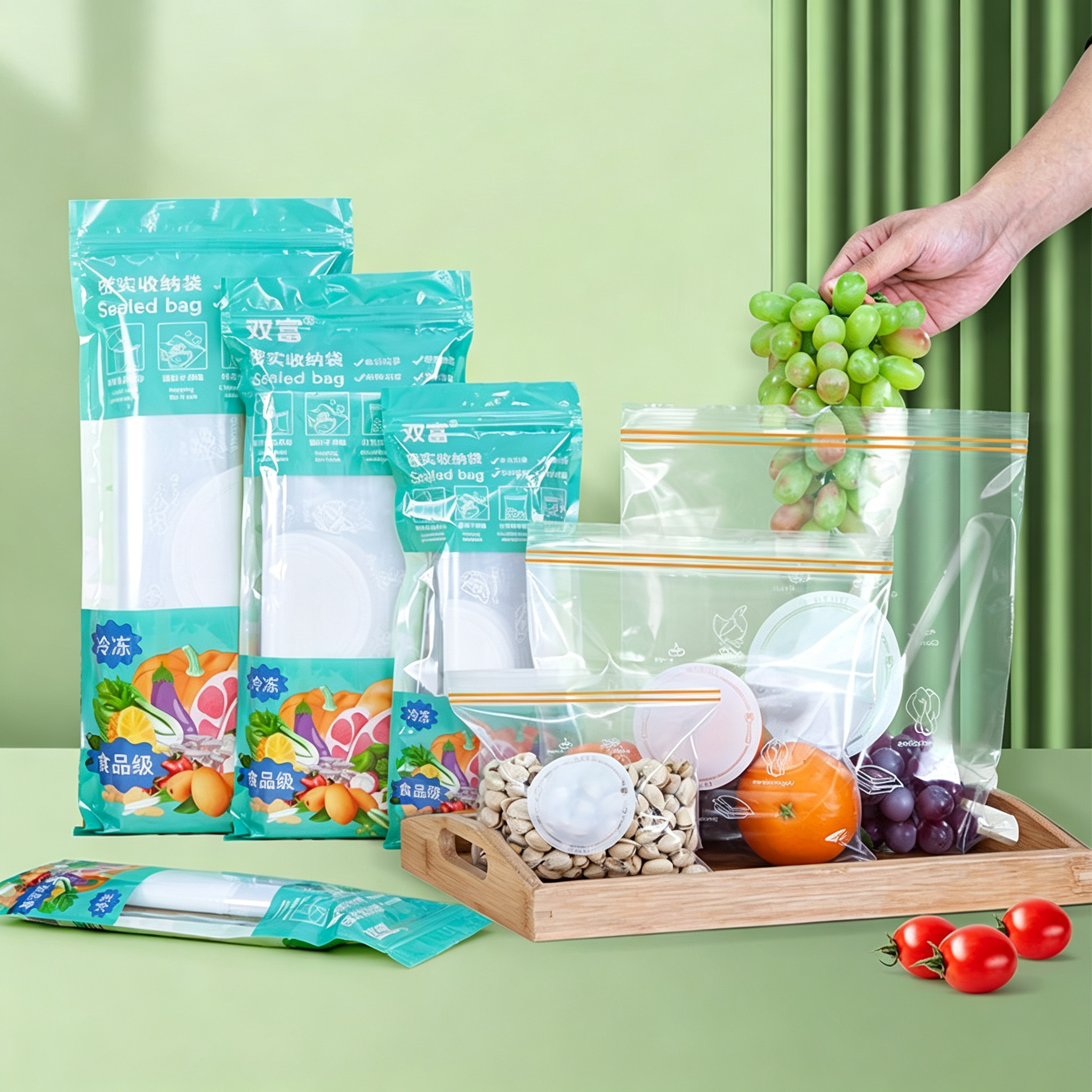 Bolsa sellada con doble cremal - Food Storage Reusable Bags reseña y precio