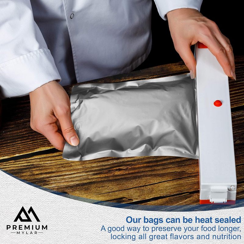 25 Bolsas de Mylar - Bolsas de - Food Storage Mylar Bags reseña y precio
