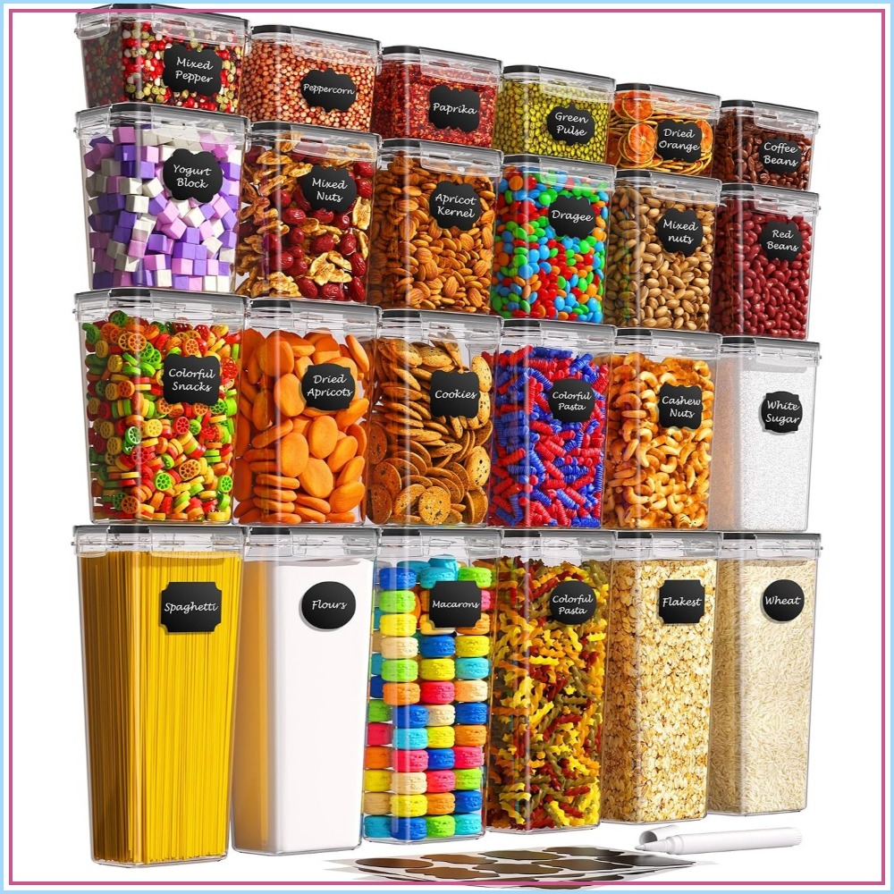 24 Recipientes Herméticos para - Food Storage Kitchen reseña y precio