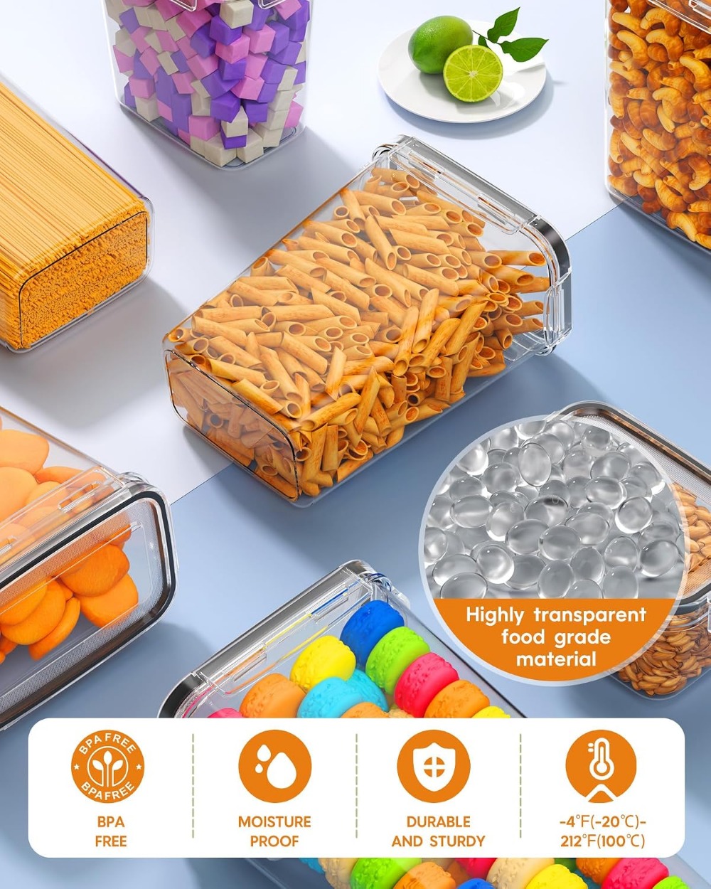 24 Recipientes Herméticos para - Food Storage Kitchen reseña y precio