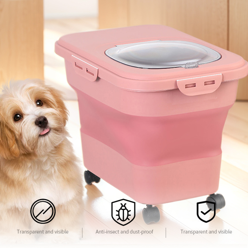 Caja de comida seca plegable p - Food Storage Dog reseña y precio