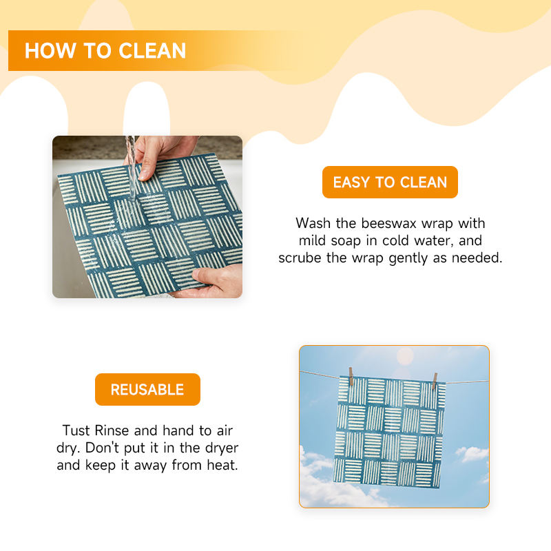 2 piezas / 4 piezas de envolto - Beeswax Food Wrap reseña y precio