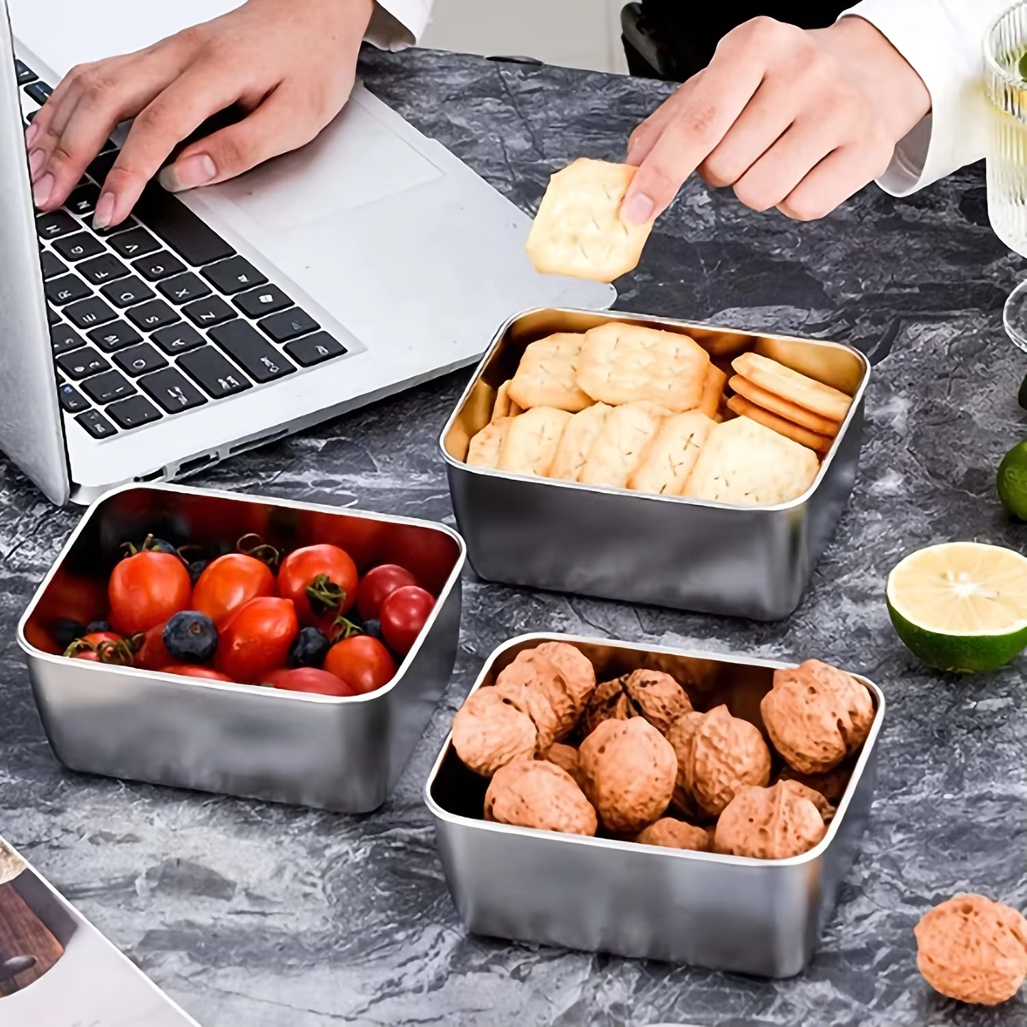 Juego de 6 recipientes de acer - Food Storage Camping reseña y precio