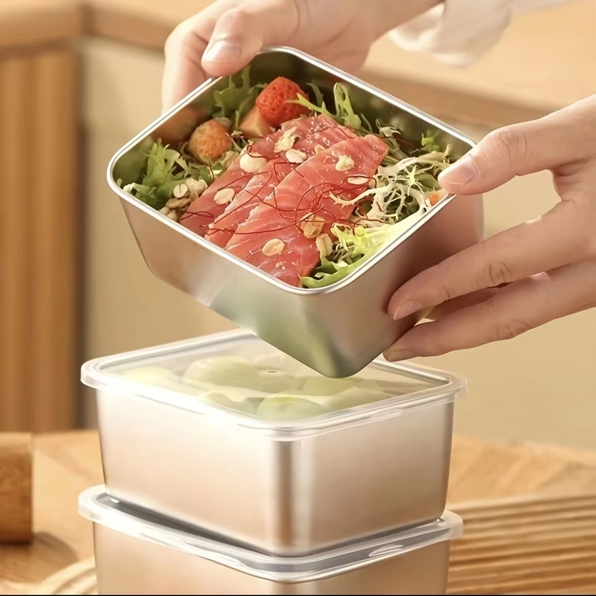 Juego de 6 recipientes de acer - Food Storage Camping reseña y precio
